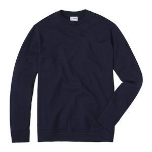 Cuts Clothing Merino Wool Crew sweater - Pacific Blue